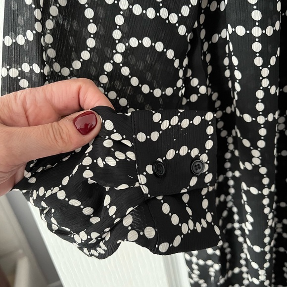 H&M blouse black and white - Picture 4 of 9